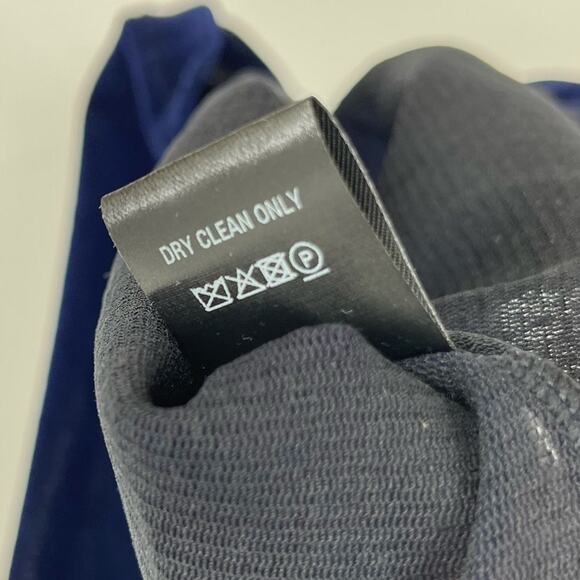 PRISCAVera | NWT Racerback Tank Top in Navy Sheer Velvet XS - Picture 7 of 7